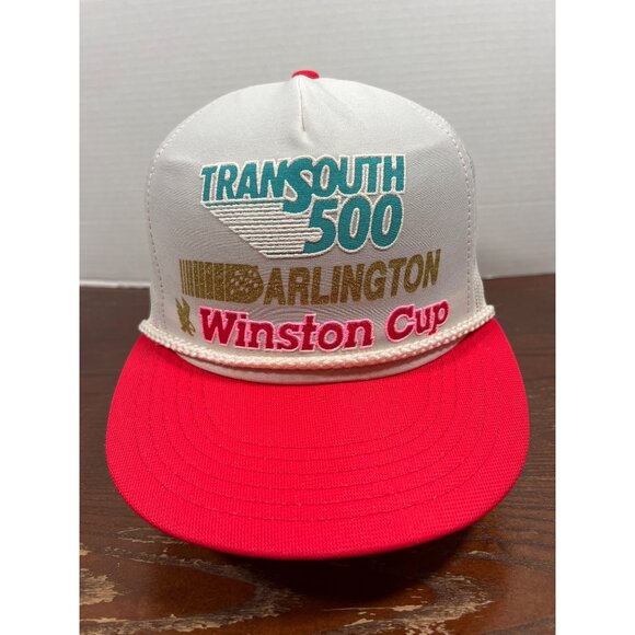 Vintage TransSouth 500 Darlington Winston Cup Trucker Snapback Hat X3 - Picture 1 of 4